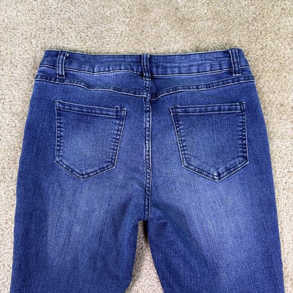 D Jeans Skinny Ankle Mid Rise Jeans Women's Size 6 Blue Denim Stretch E735 - Picture 7 of 12